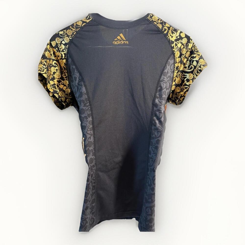 Adidas Padded Compression Sz Large Shirt King Midas Gold Black Football